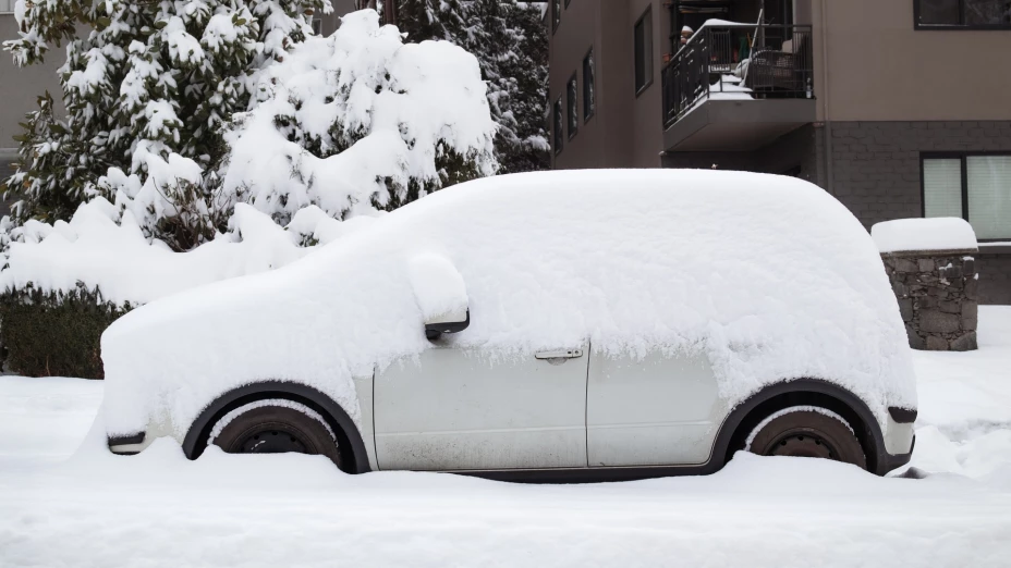 Carro en invierno